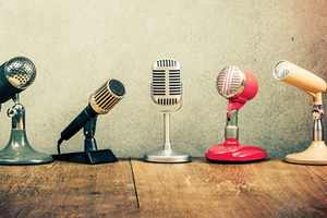 News - several antique microphones