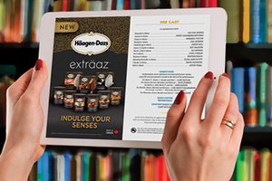 Advertise With Mirvish - Photo of an iPad with a show programme