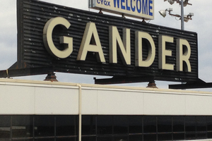 Image of the Gander Newfoundland Airport Sign