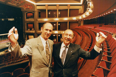 David and Ed Mirvish at Princess of Wales Theatre