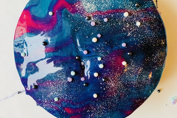 Galaxy cake. 