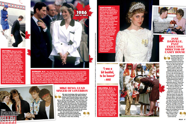 Hello! magazine featuring Diana Princess of Wales