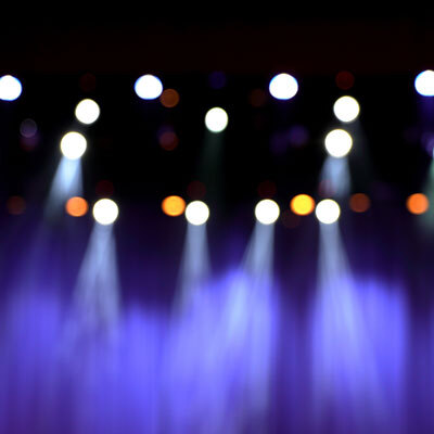photo of stage lights