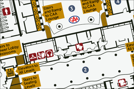 Venue Access Guides & Maps - theatre interior map