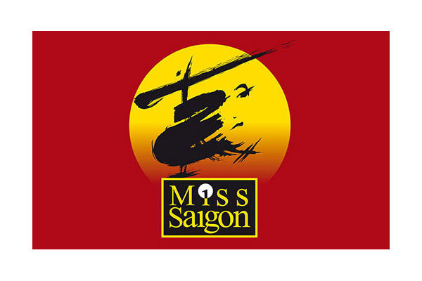 miss saigon iconic artwork on red background