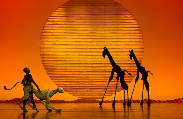 cheetahs and giraffes from The Lion King North American Tour