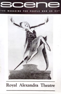 Irene was a new musical that played the Royal Alex in 1972 prior to Broadway. It starred Debbie Reynolds and was directed by John Gielgud. Also in the cast, making her professional debut, was Carrie Fisher, Ms. Reynold’s daughter.