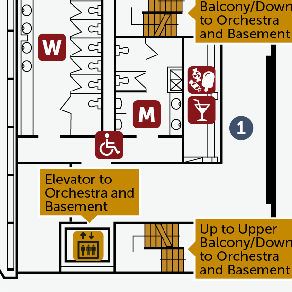 floorplans  of the CAA Theatre