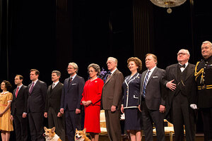 Curtain call at opening night of The Audience.